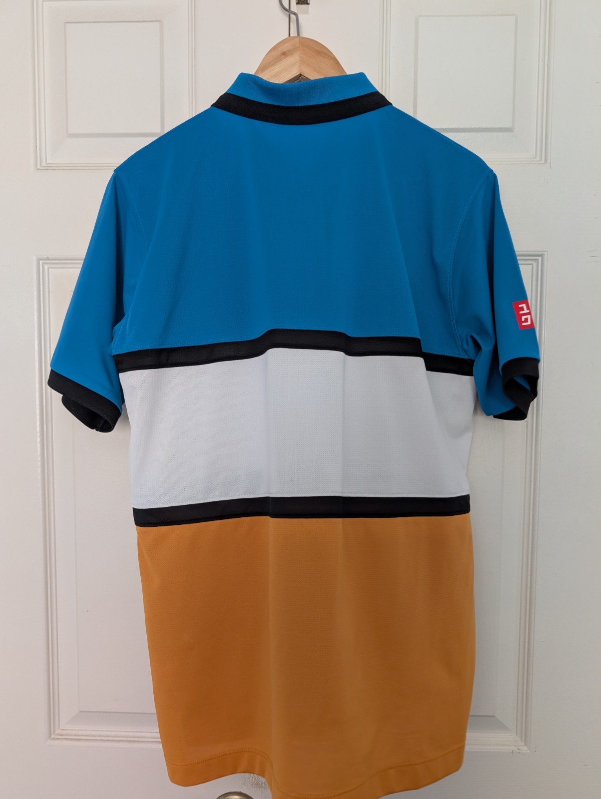 Uniqlo x Kei Nishikori 2019 US Open Tennis Buttoned Short Sleeve Polo (Medium) gallery