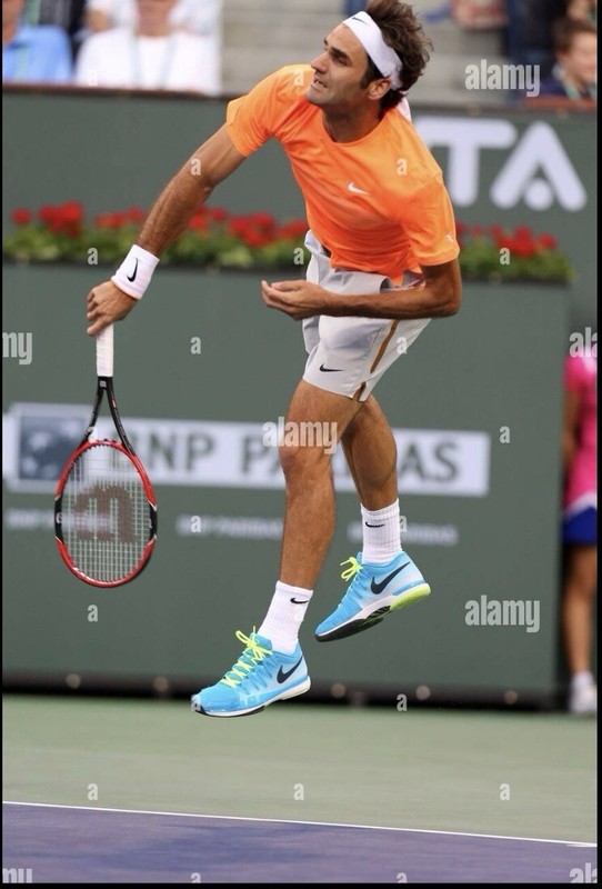 Nike Roger Federer RF 2015 Indian Wells Dubai Crew Tennis Shirt Large Rafa Nadal gallery