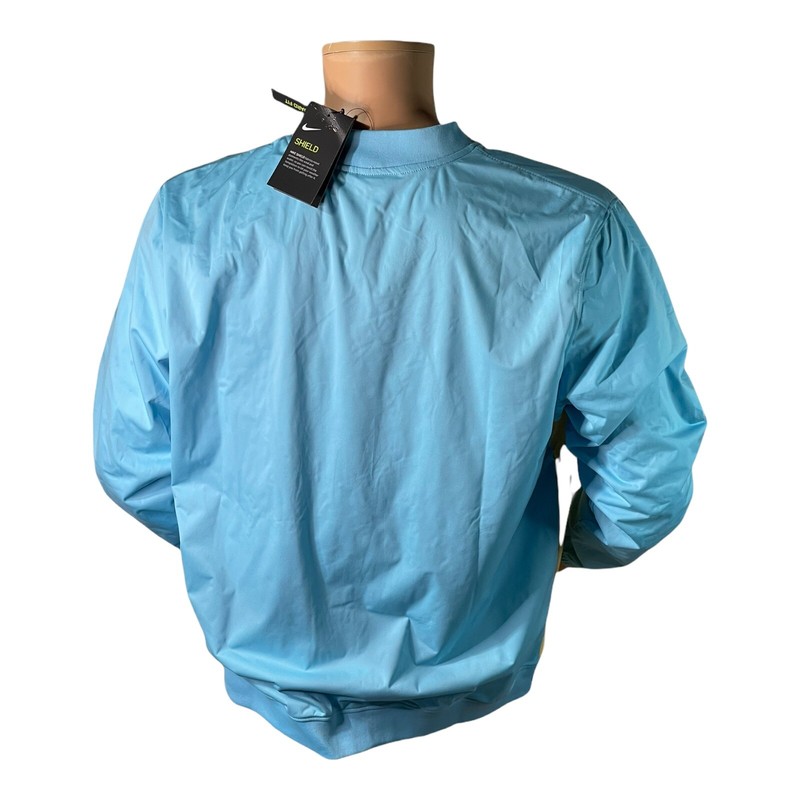 Men’s Nike Shield Victory ‘Blue Yellow’ Long Sleeve Golf Shirt CI8986-496 Sz XL gallery