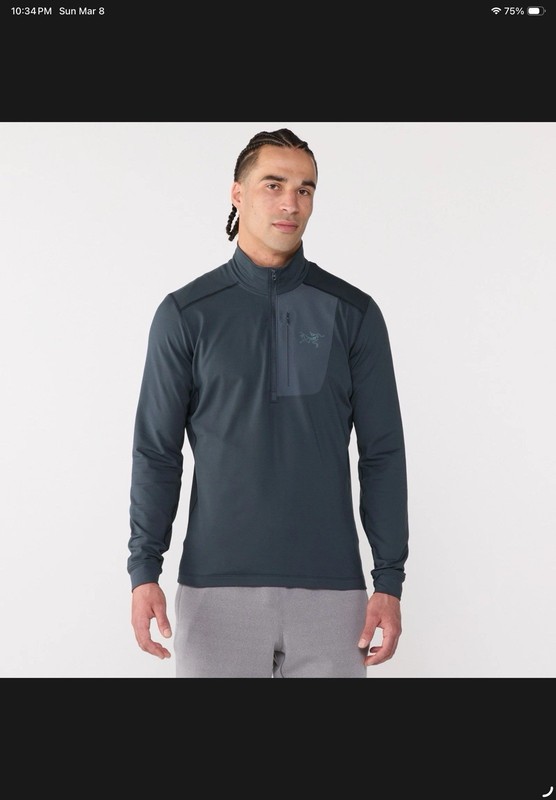 Arc'teryx Rho LT Zip-Neck Base Layer Top - Men's Large gallery