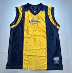Corona Extra Basketball Jersey Mexico Size #6 Size Unknown Official Blue Gold
