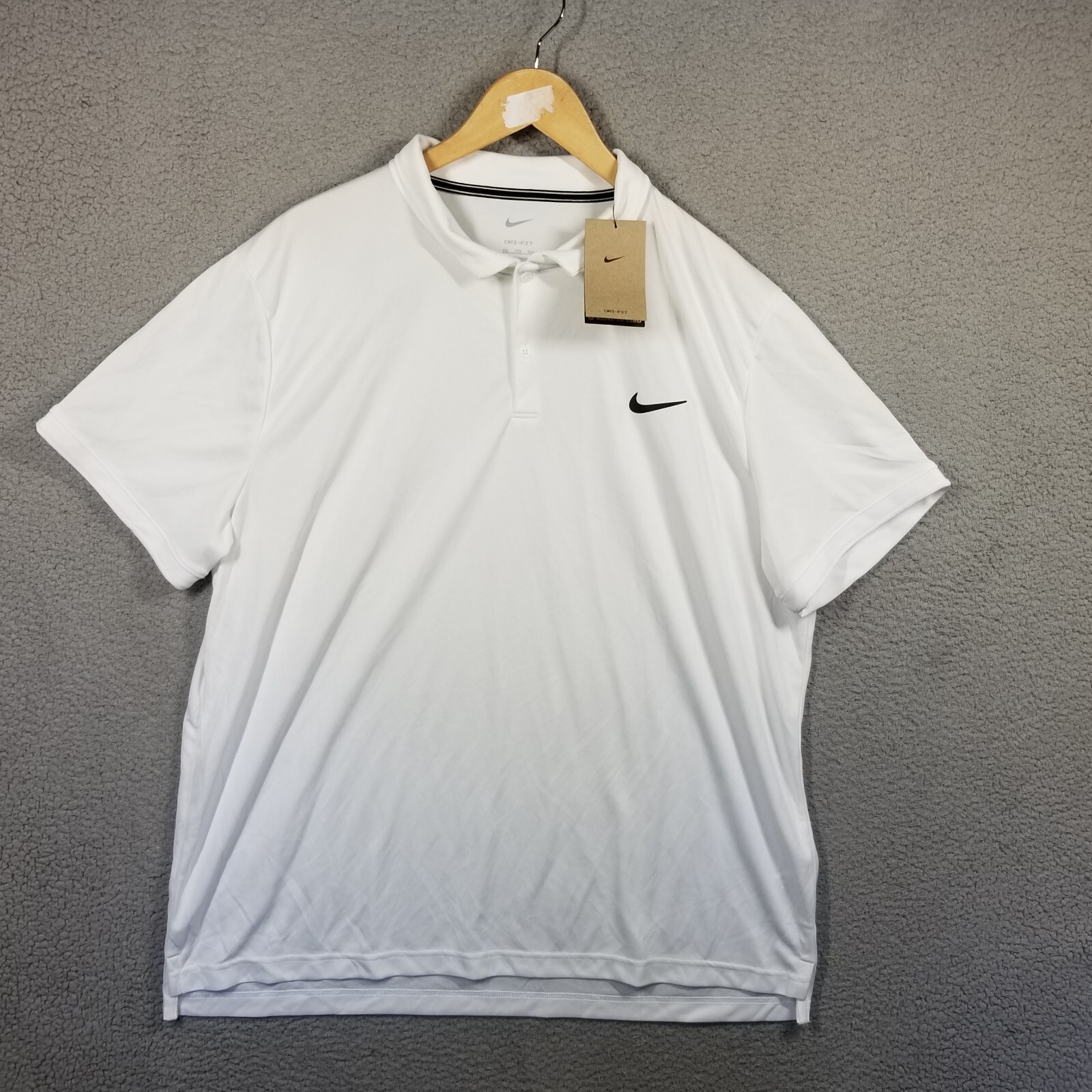 NIKE Dri-FIT Court Victory Polo Shirt 2XL White Standard Fit Tennis Golf NWT gallery