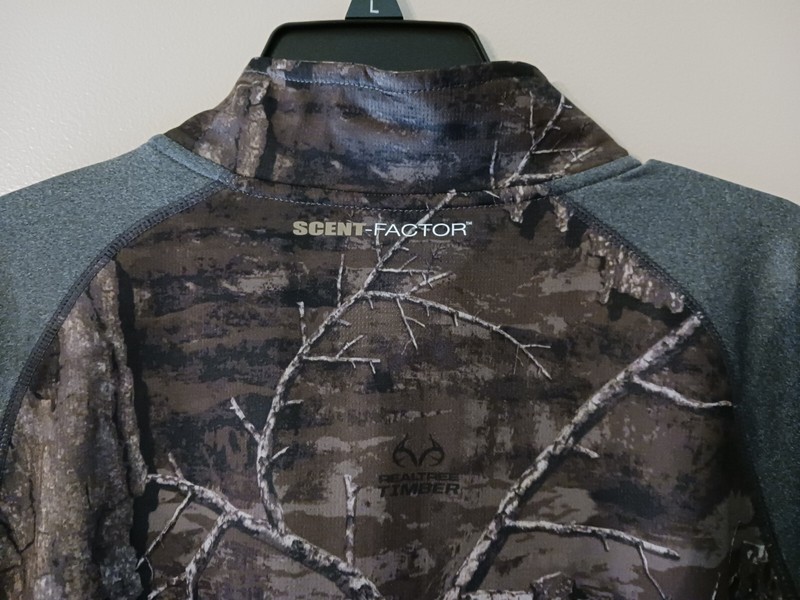 Habit Mens Size L Lewis Lodge 1/3 Zip Realtree Timber Performance Layer Pullover gallery