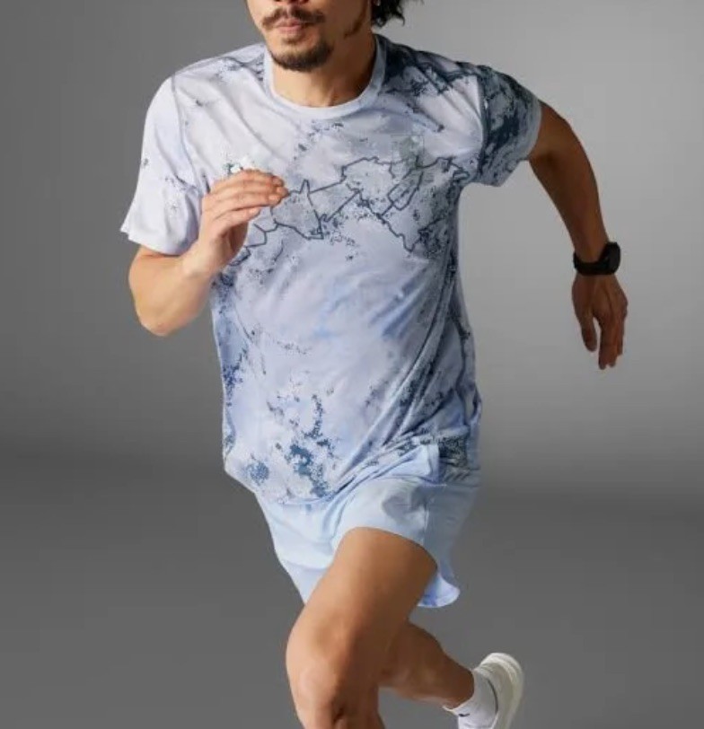 Adidas Boston Marathon 2025 Allover Print Tee Track Running XS, NEW gallery
