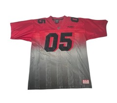 Vintage Fubu Sport Jersey Men XL Red Football Champions League Hip Hop Y2K
