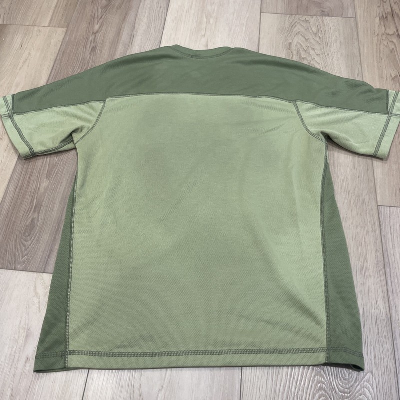 PrAna Breathe Shirt Mens Large Green Performance Athletic Short Sleeve USA gallery