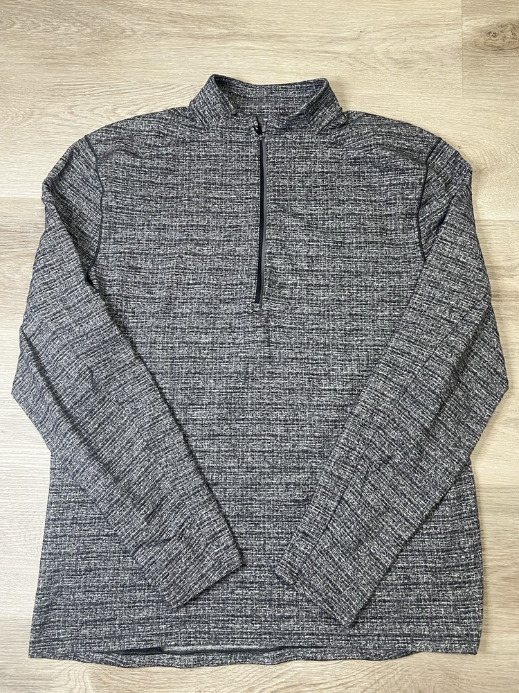 Lululemon Surge Warm Pullover Shirt Mens XL X-Large Grey 1/2 Zip Stretch Rulu