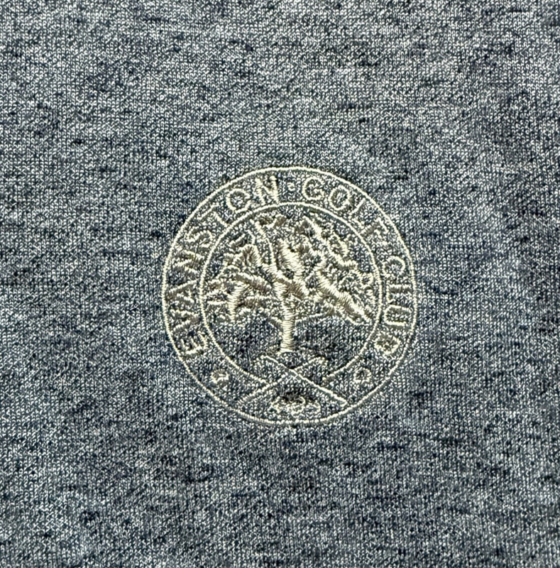 Johnnie-O Sully Adrift Quarter Zip Pullover Mens M Blue Gray Golf Crest Stretch gallery