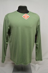 NEW Hi-Tec Shade UPF 50 Quick Dry Men’s Crew Light Green Heather L/S Shirt XL