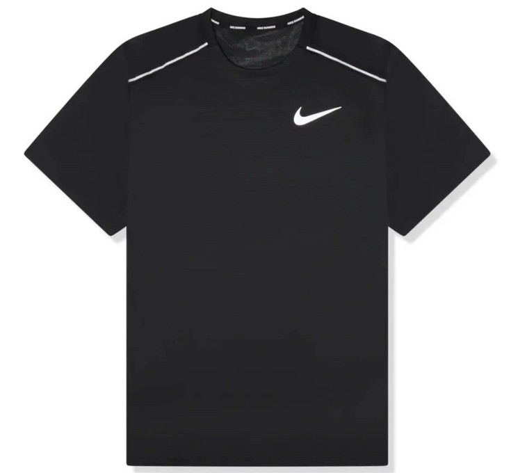 Nike Men’s Dri Fit Miler Running Short Sleeve Reflective Running Tee Large New gallery