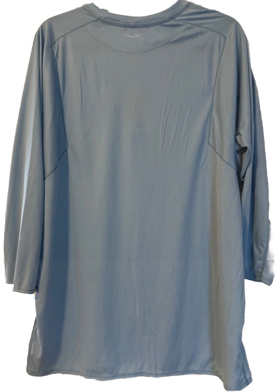 Hoka Men's Glide Running Workout Lightweight Shirt Size XL 3/4 Sleeve Light Blue gallery