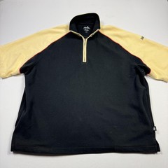 Ashworth Pullover Mens Large Black Yellow Dry Tech Thermal Windblock Golf