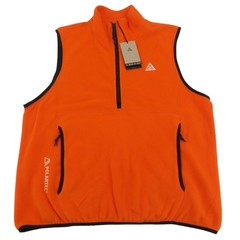Nike ACG Wolf Tree Thermal Vest Polartec Orange Mens Size Medium NEW HJ2468-819