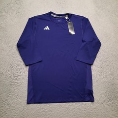 Adidas Fielder’s Choice 3/4 Sleeve Shirt Men’s Medium Purple Baseball IS9753