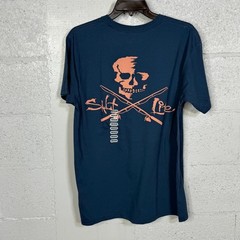 Salt Life Men’s Salt Life Skull And Pole Washed Navy Medium