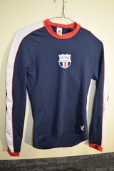 JL Racing W.T. WOODSON HS VA Crew Rowing Compression Long Sleeve Shirt MENS S