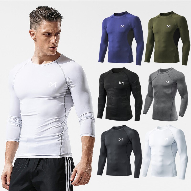 1/2er men's compression shirt functional shirt running shirt long sleeve sports shirt top gallery