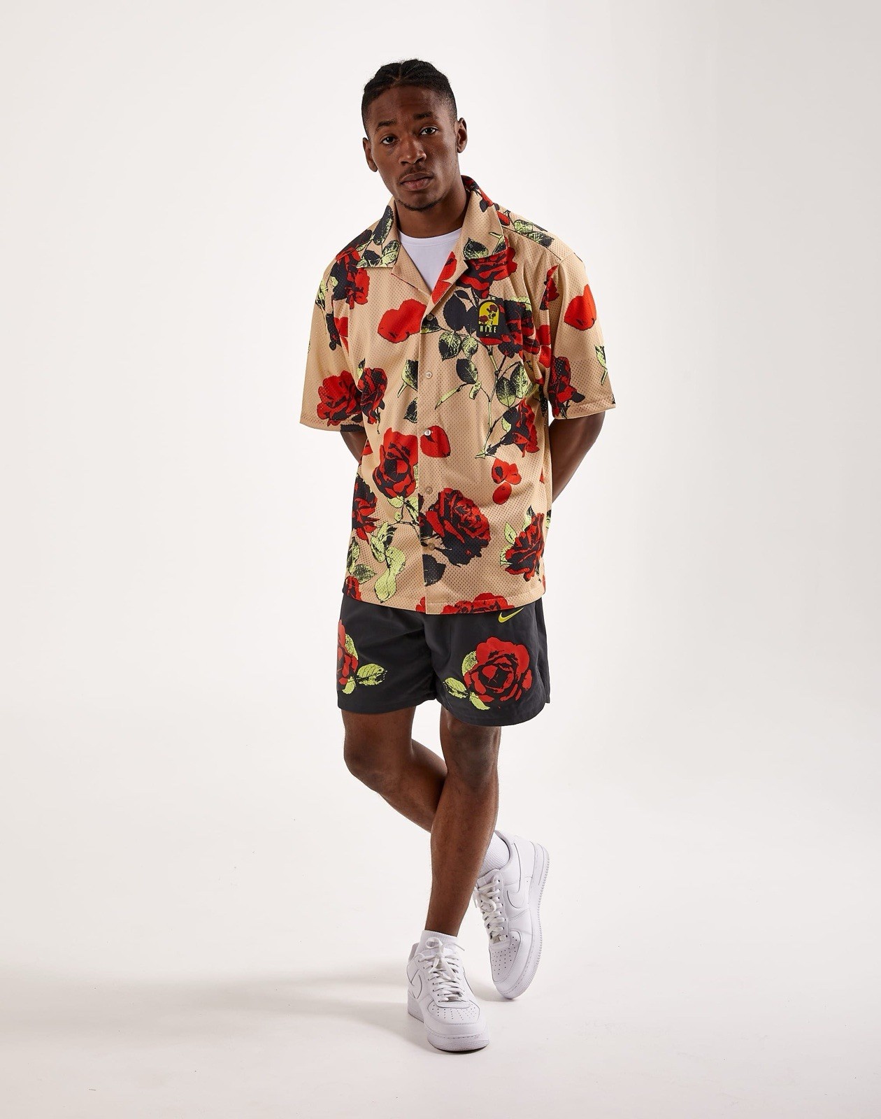 Nike Rose City Top Mesh Button Up Dri-FIT FJ1650-126 Short Sleeve Men Size Small gallery