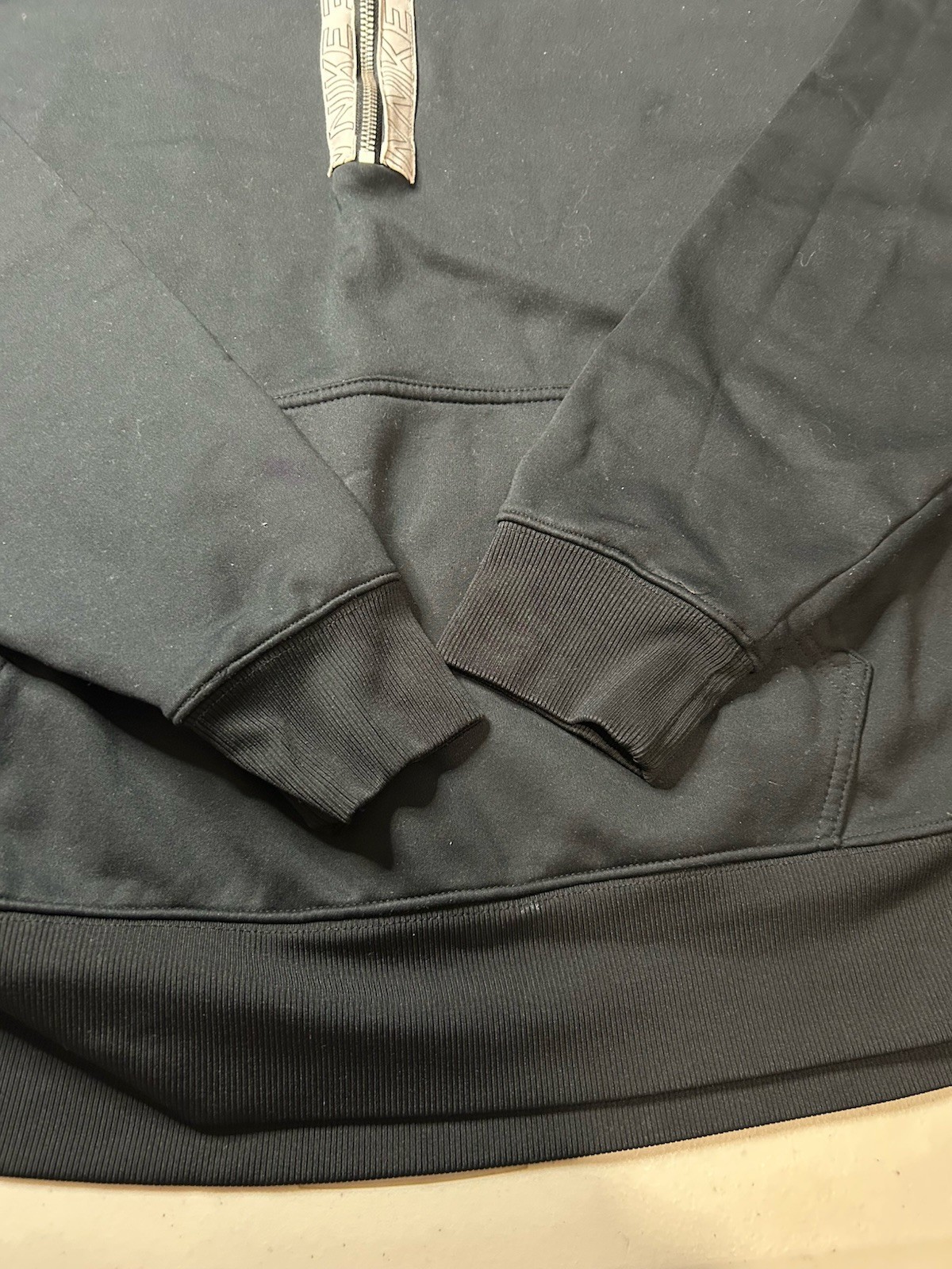 Nike Dri-Fit Quarter Zip Pullover Fleece Lined Men's 2XL Black 1/4 Zip Stretch gallery