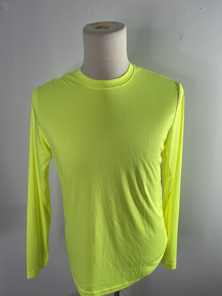 Devops Men’s Size medium green Long Sleeve Athletic Compression Gym Shirt