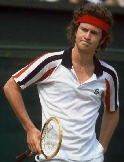 Sergio Tacchini McEnroe Outfit #3 Track Top, Shirt, Shorts, Socks + Red Headband gallery