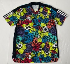 Adidas Tiro All Over Flower Print Multicolor Soccer Jersey HC3929 Men Large
