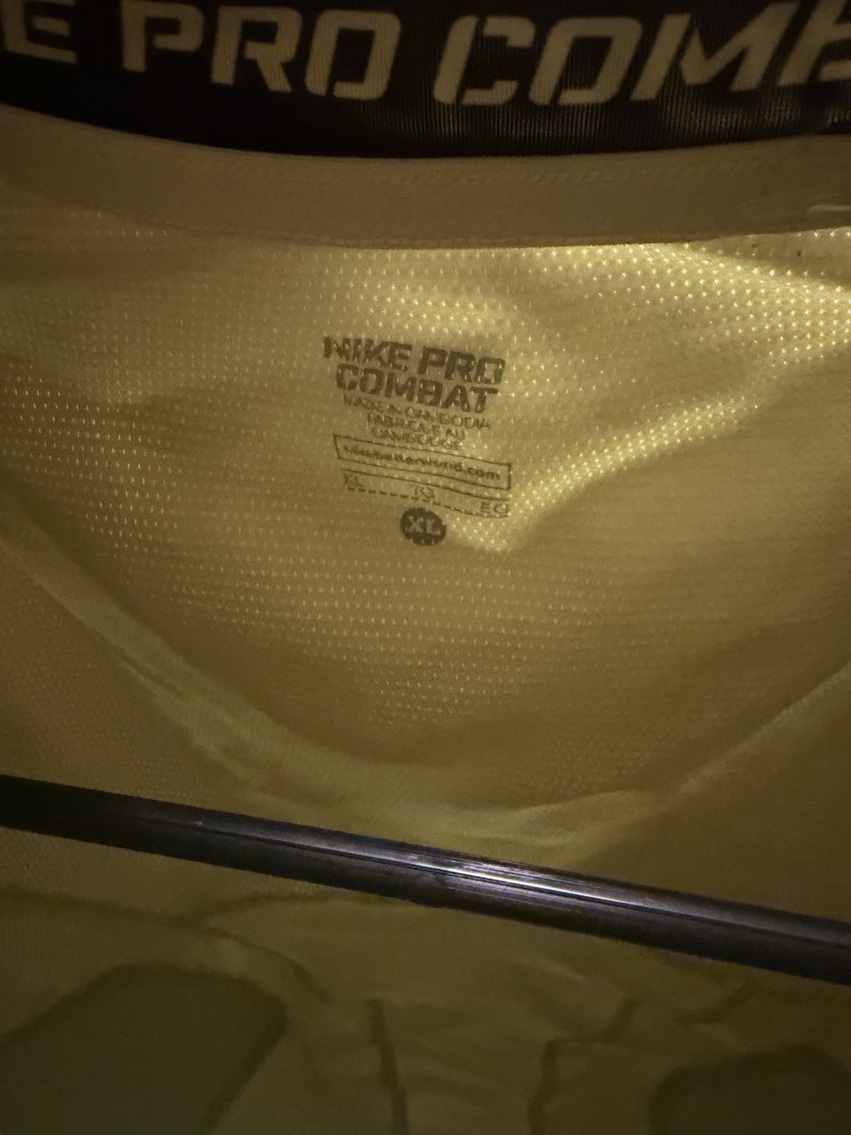 Nike pro Combat Padded Compression Shirt Size Medium Yellow gallery