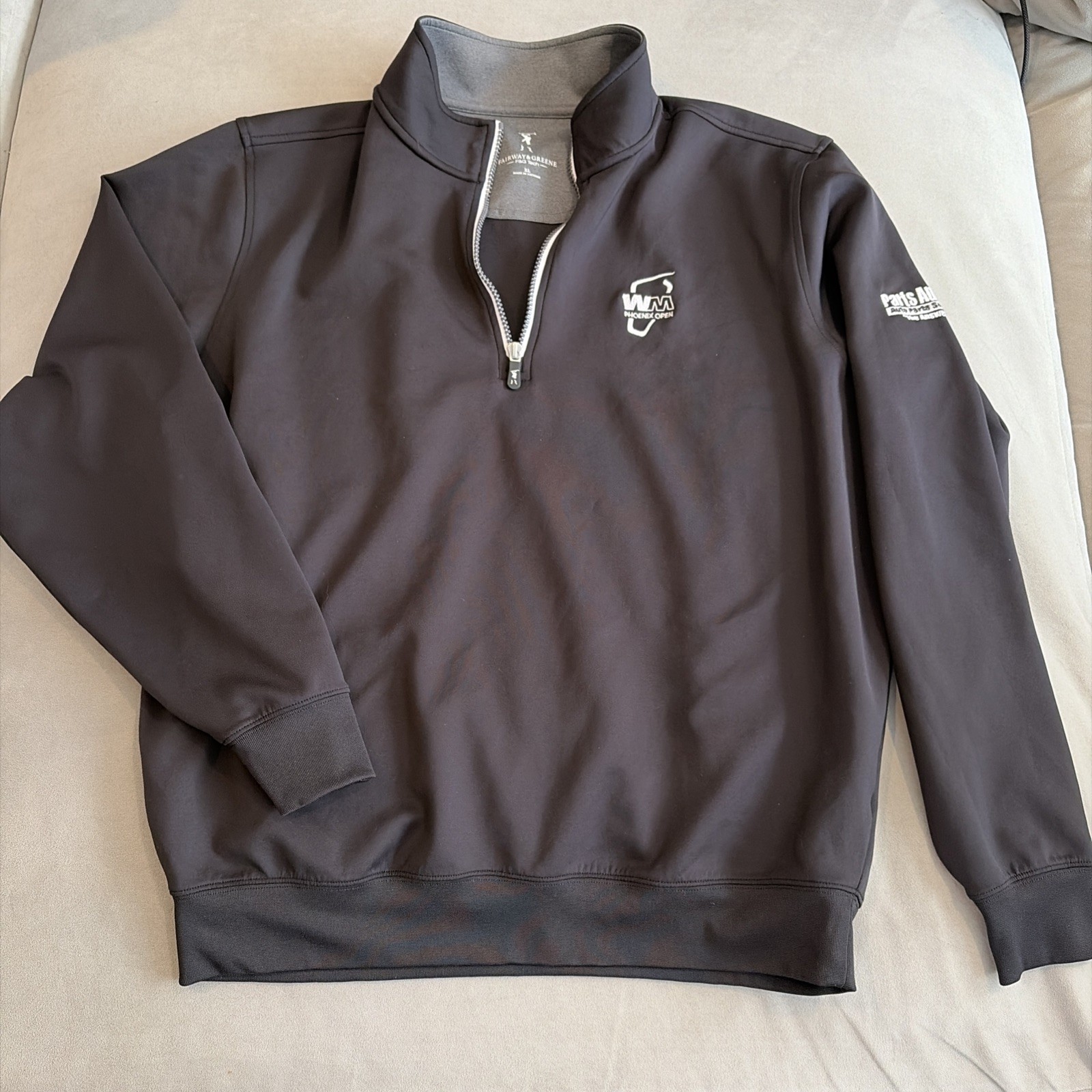Awesome- Fairway & Greene - WM PHOENIX OPEN - Waste Management Quarter Zip - XL gallery
