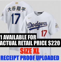 2026 GOLD COLLECTION DODGERS NIKE SHOHEI OHTANI KANJI STADIUM JERSEY SIZE XL