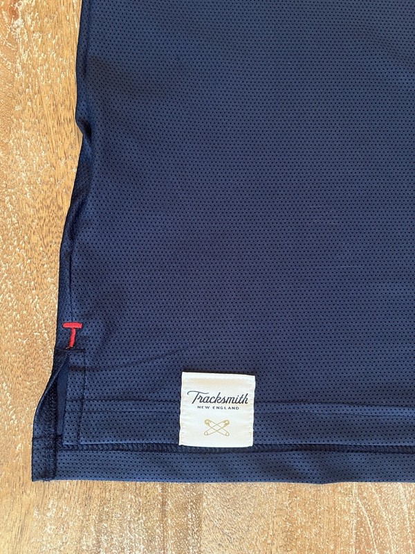 Tracksmith Men's Large Van Cortlandt Singlet Navy/White Running Singlet Tank Top gallery