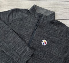 VINEYARD VINES PITTSBURGH STEELERS Mens Small Gray Performance 1/4 Zip Pullover