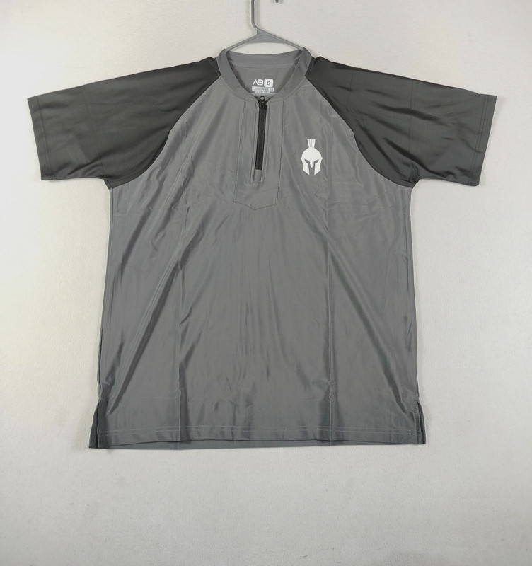 Army Of Nine Carbonwear Shirt Men's Small Gray Black Quarter Zip Baseball Active gallery