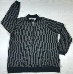Nike 1/4 Zip Golf Shirt Men Medium Abstract Waves Long Sleeve Fleece CZ8942-010