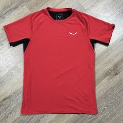 Salewa Agner Climbing T-Shirt Men’s M Short Sleeve Activewear Dry Red Cordura