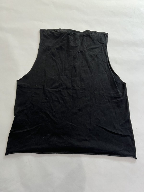 Local Authority Insane Crop Tank Top in Washed Black gallery
