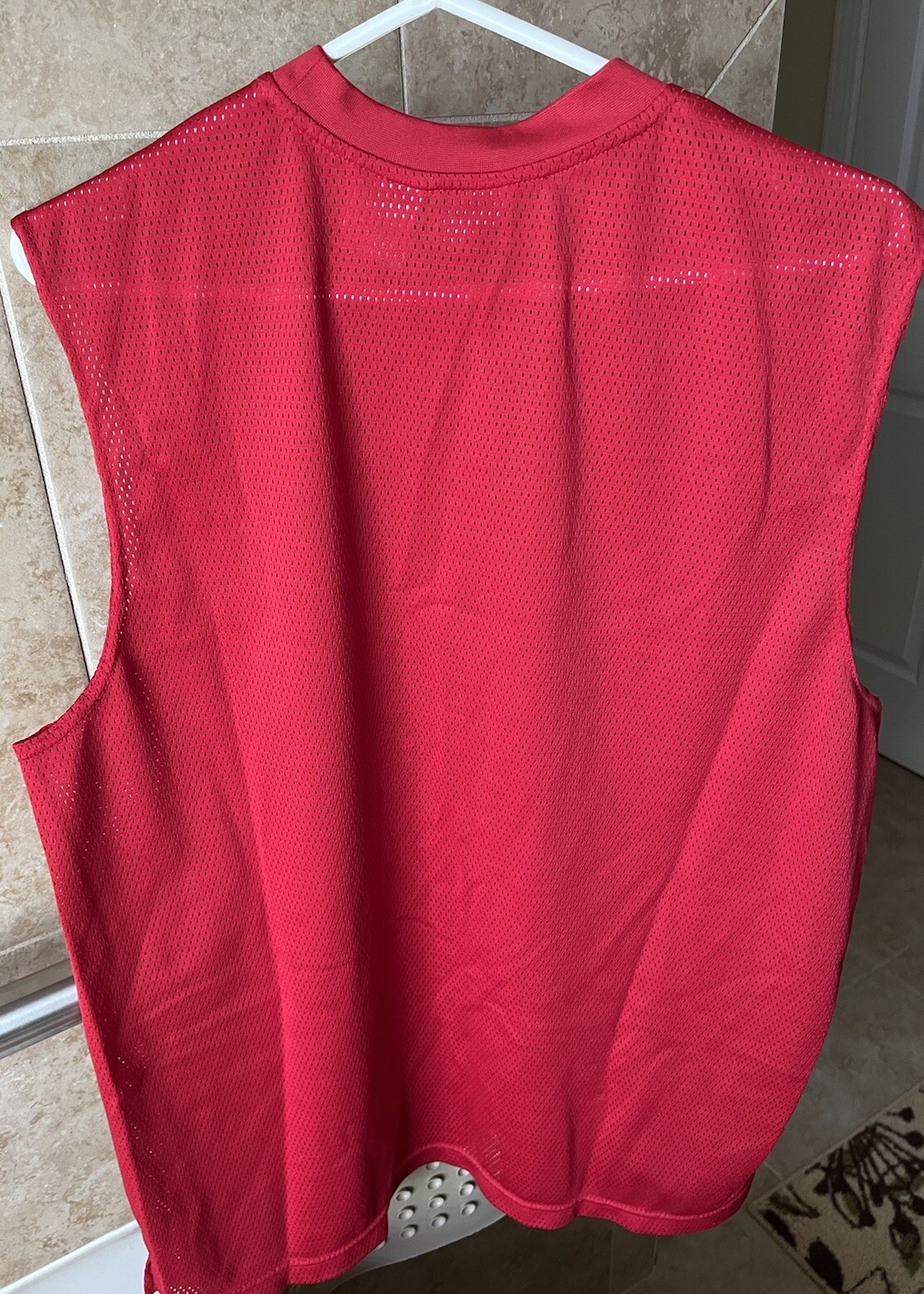 Athletic Works Red Muscle Shirt Workouts Size L gallery