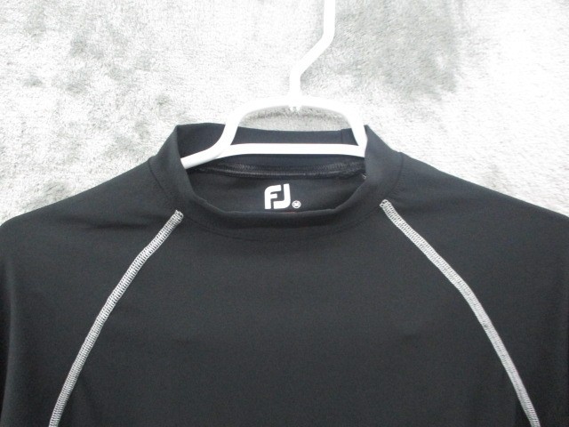 Footjoy Thermal Base Layer Mens Medium Black Long Sleeve Shirt Logo Embroidered gallery