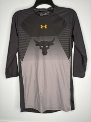 Under Armour Project Rock Shirt Mens Small Base Layer Logo Chase Greatness