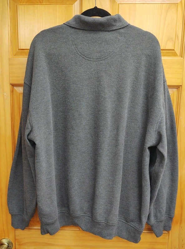 Sope Creek Long Sleeves Men's Pull Over Warm Shirt Size 2 XL Gray Heavy Weight gallery