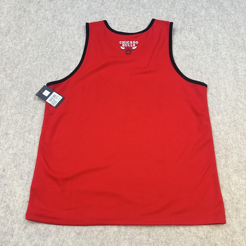 Chicago Bulls Shirt Mens XL Red NBA Basketball Tank Top Jersey Game Tested New gallery