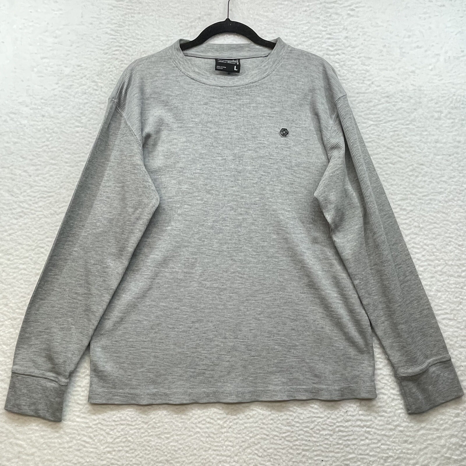 Southpole Shirt Mens Large Gray Thermal Waffle Knit Authentic Collection Grunge gallery