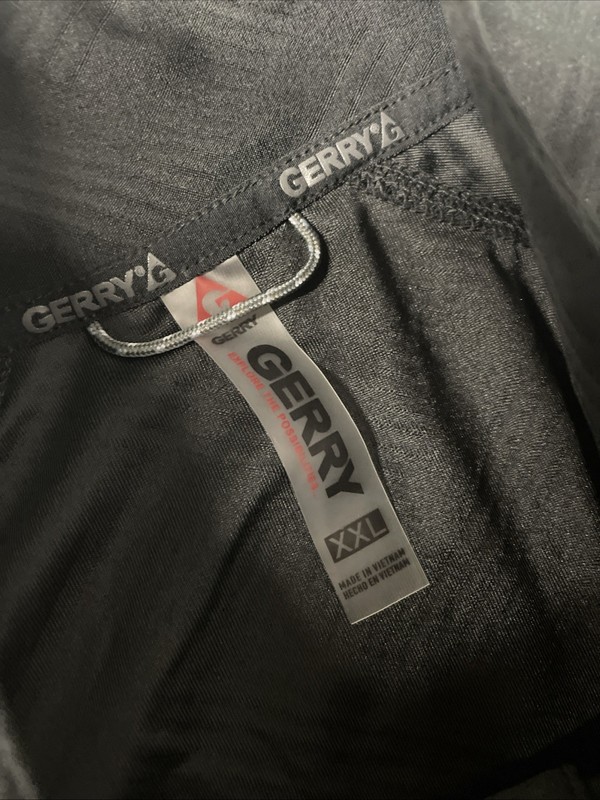 GERRY Men's Active Quarter Zip Regular Fit 1/4 Pullover Shirt XXL Wicking BLACK gallery