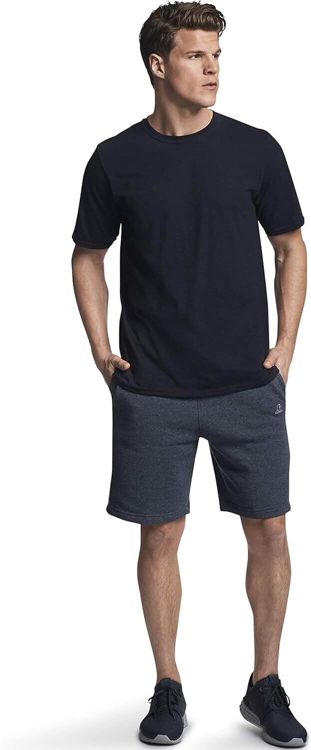 Russell Athletic Men's Dri-Power Cotton Blend Tees & Tanks, X-Large, Black gallery