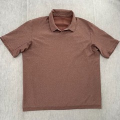 Lululemon Shirt Adult Medium Red Polo Short Sleeve Collar Relaxed Fit Mens M