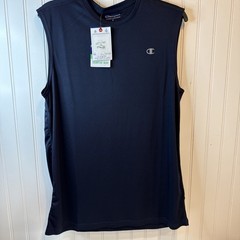 Champion men’s Medium authentic wear Sleeveless navy-blue