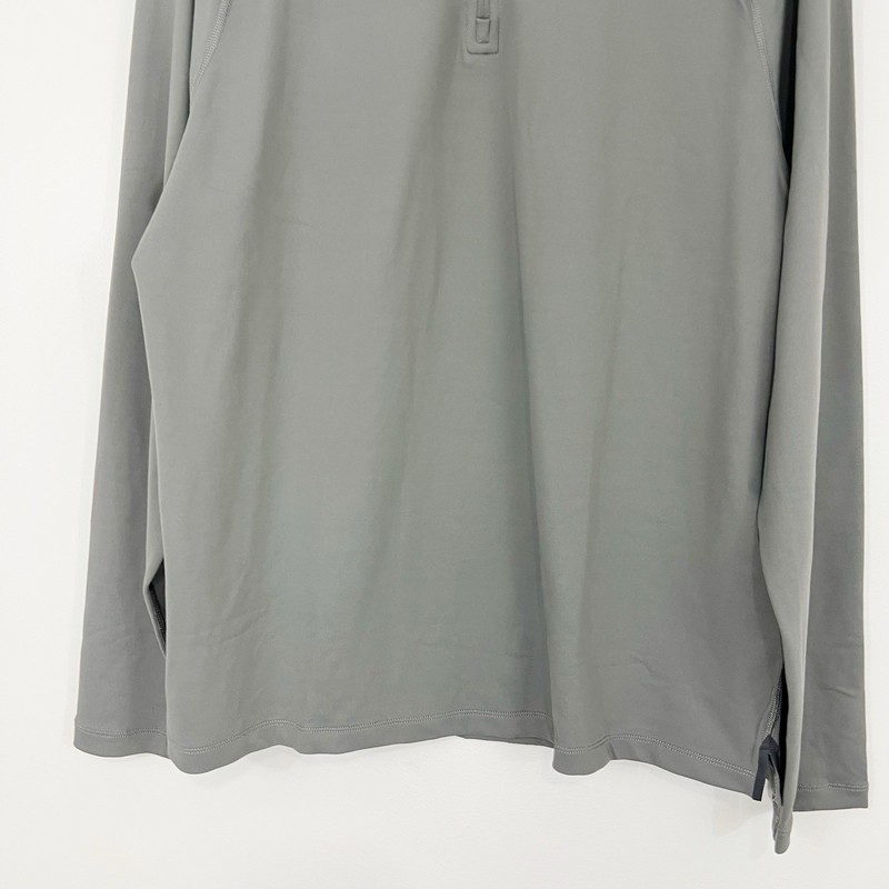 Rhone Session 1/4 Zip Pullover in Anchor Gray Size Large gallery