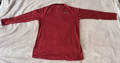 Nike Pro Men’s Fitted Long Sleeve Training Shirt Gym Red Red Camo Texture XL