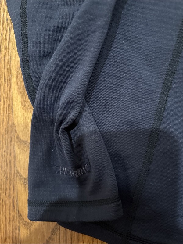 RAB 1/4 ZIP TOP LS PULLOVER RIBBED WALK HIKE 13POLARTEC DESIGNER FANTASTIC BLACK gallery