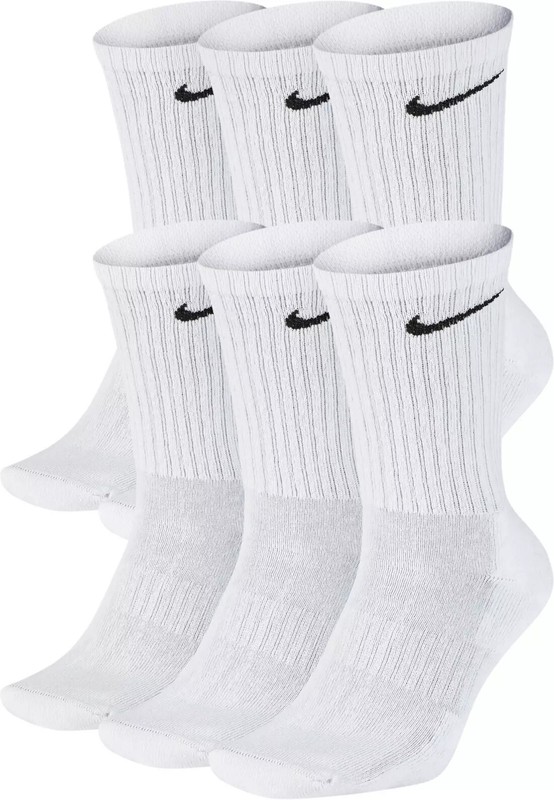 Nike Performance Crew Socks 6 Pairs In White Or Black gallery