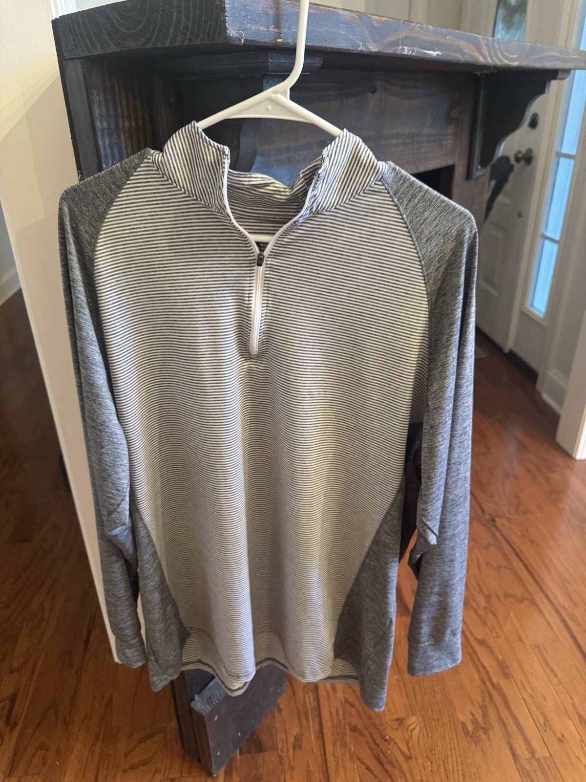 Onward Reserve Men's Large White 1/4 Zip Pullover Golf Long Sleeve Performance gallery